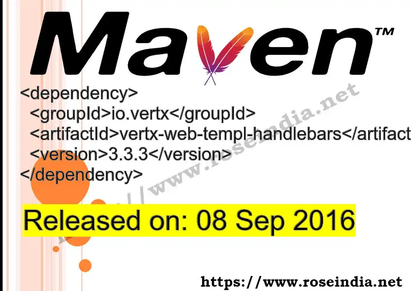 Maven dependency for GROUP_ID - ARTIFACT_ID version VERSION_ID is released. Learn to use ARTIFACT_ID version VERSION_ID in Maven based Java projects