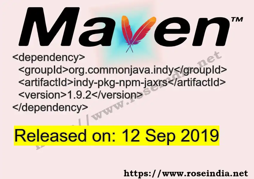 Maven dependency for GROUP_ID - ARTIFACT_ID version VERSION_ID is released. Learn to use ARTIFACT_ID version VERSION_ID in Maven based Java projects