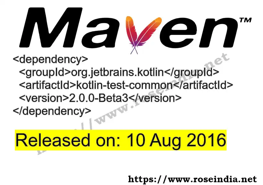 Maven dependency for GROUP_ID - ARTIFACT_ID version VERSION_ID is released. Learn to use ARTIFACT_ID version VERSION_ID in Maven based Java projects
