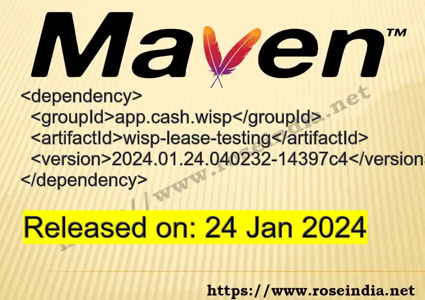Maven dependency for GROUP_ID - ARTIFACT_ID version VERSION_ID is released. Learn to use ARTIFACT_ID version VERSION_ID in Maven based Java projects