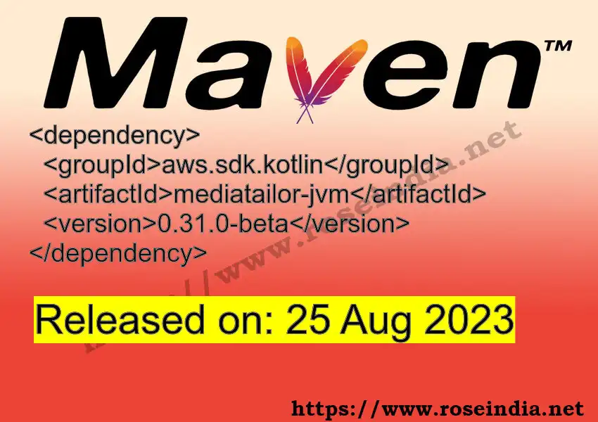 Maven dependency for GROUP_ID - ARTIFACT_ID version VERSION_ID is released. Learn to use ARTIFACT_ID version VERSION_ID in Maven based Java projects