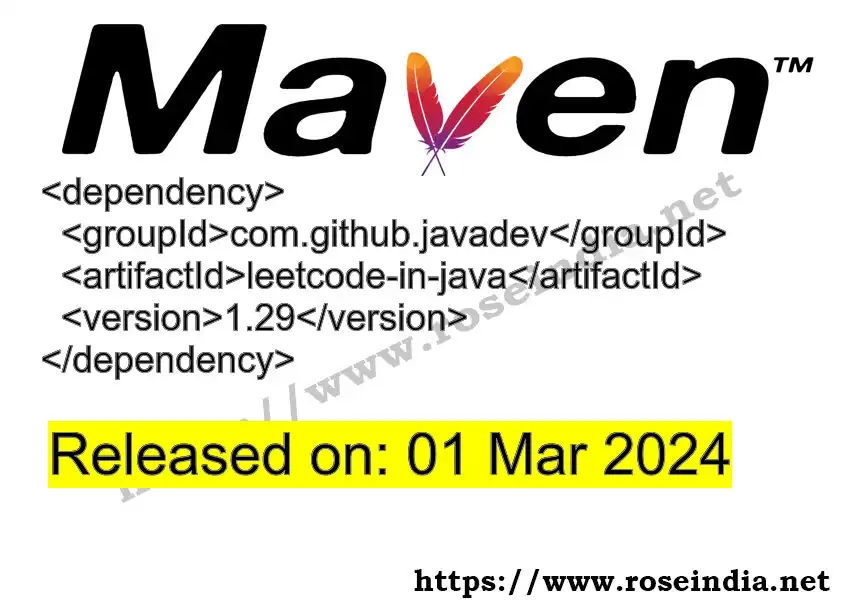 Maven dependency for  GROUP_ID - ARTIFACT_ID version VERSION_ID is released. Learn to use  ARTIFACT_ID version VERSION_ID in Maven based Java projects