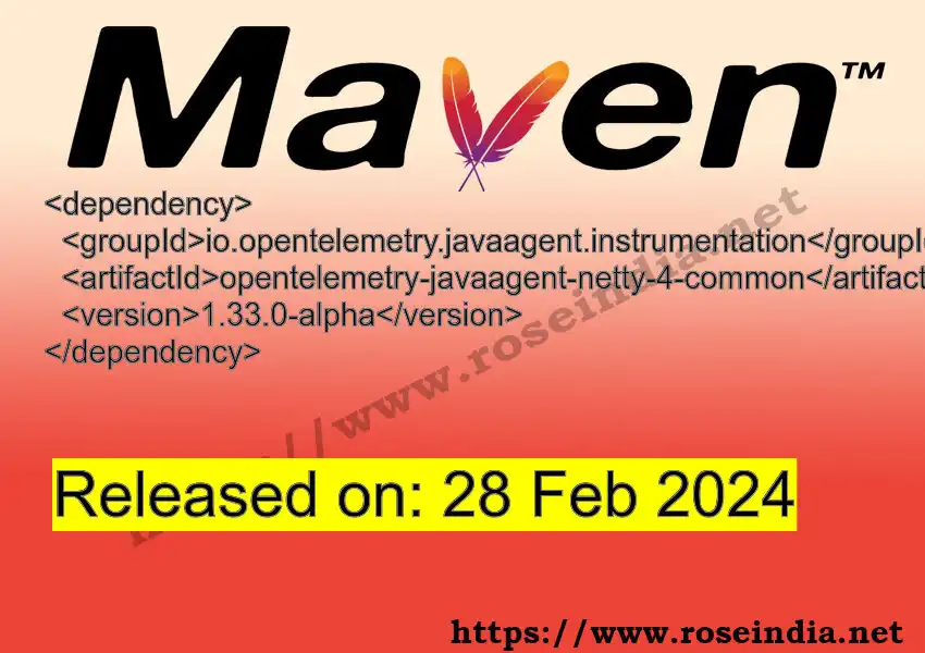 Opentelemetry Javaagent Netty 4 Common opentelemetry-javaagent-netty-4-common Latest Version