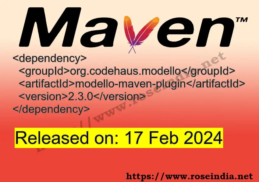 Modello Maven Plugin modello-maven-plugin Latest Version
