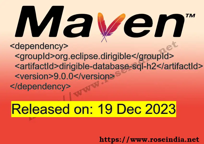 Maven dependency for GROUP_ID - ARTIFACT_ID version VERSION_ID is released. Learn to use ARTIFACT_ID version VERSION_ID in Maven based Java projects