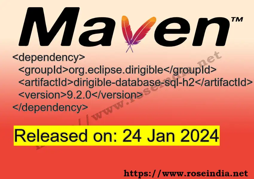 Maven dependency for GROUP_ID - ARTIFACT_ID version VERSION_ID is released. Learn to use ARTIFACT_ID version VERSION_ID in Maven based Java projects