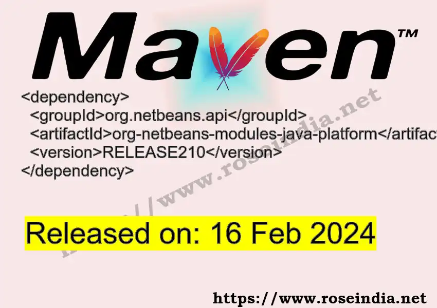 Maven dependency for GROUP_ID - ARTIFACT_ID version VERSION_ID is released. Learn to use ARTIFACT_ID version VERSION_ID in Maven based Java projects