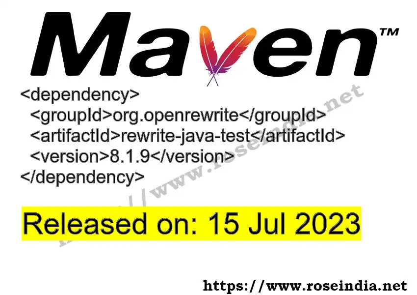 Maven dependency for GROUP_ID - ARTIFACT_ID version VERSION_ID is released. Learn to use ARTIFACT_ID version VERSION_ID in Maven based Java projects