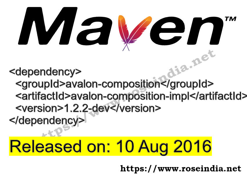 Maven Dependency release