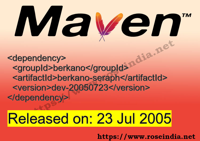 Maven Dependency release