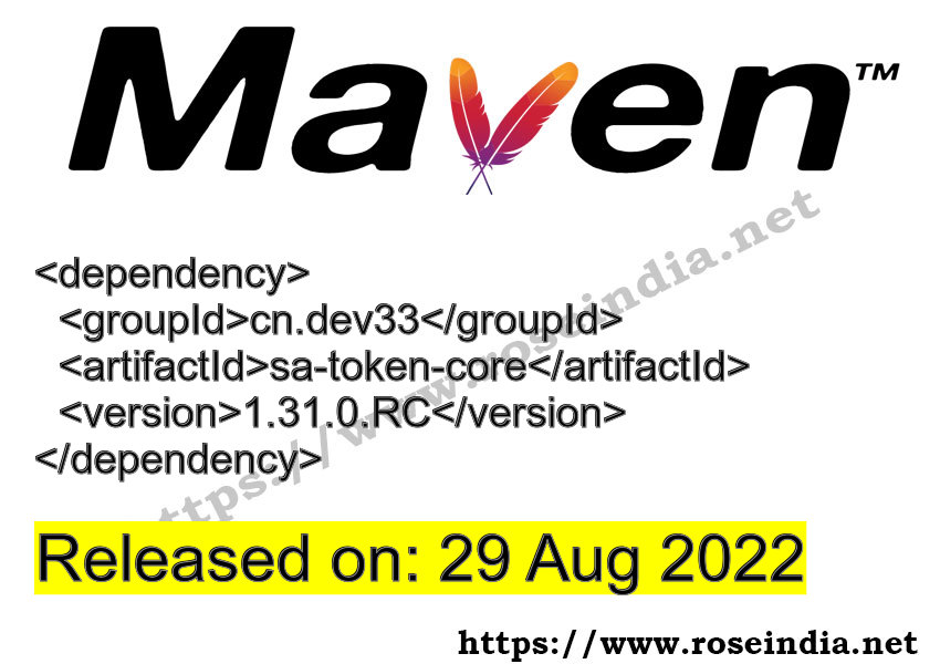 Maven Dependency release