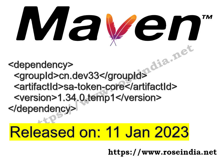 Maven Dependency release
