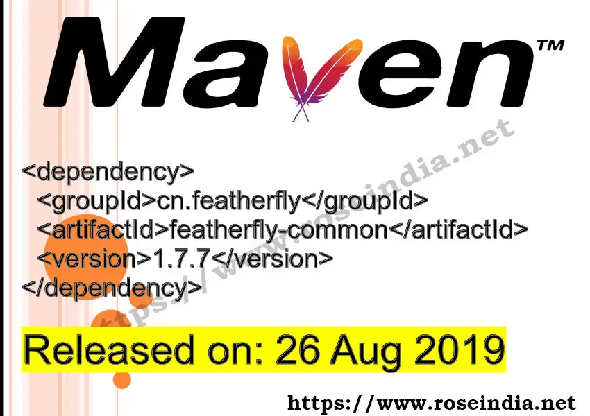 Maven Dependency release