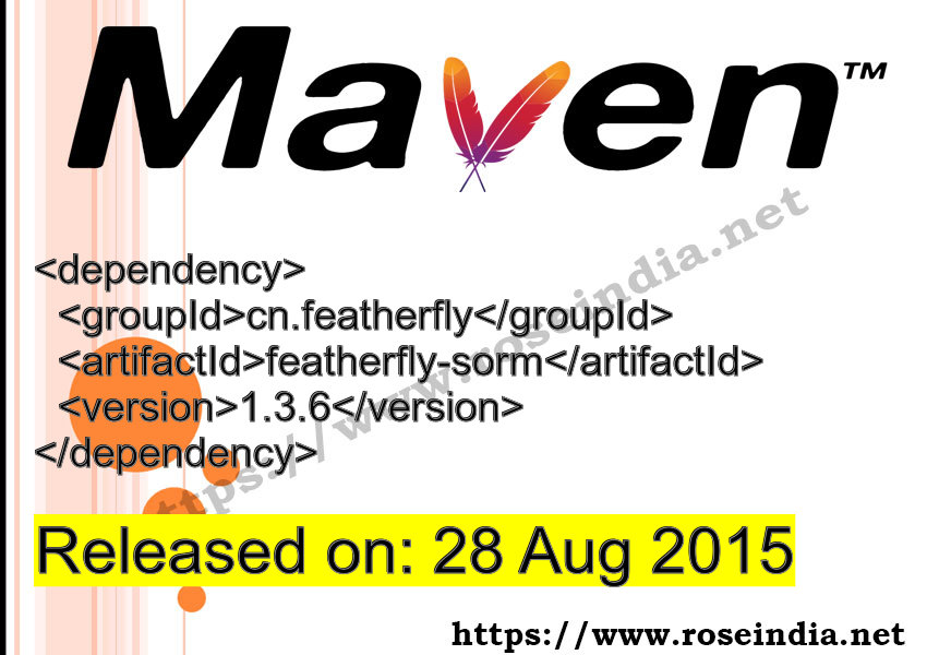Maven Dependency release