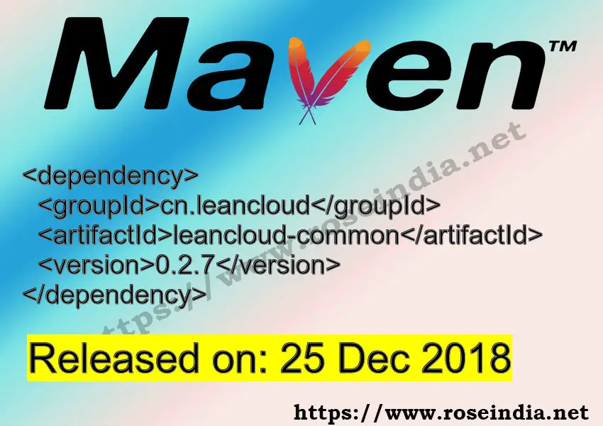 Maven Dependency release