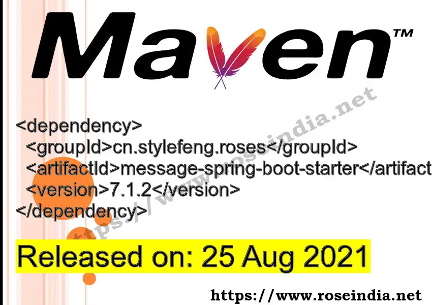 Maven Dependency release