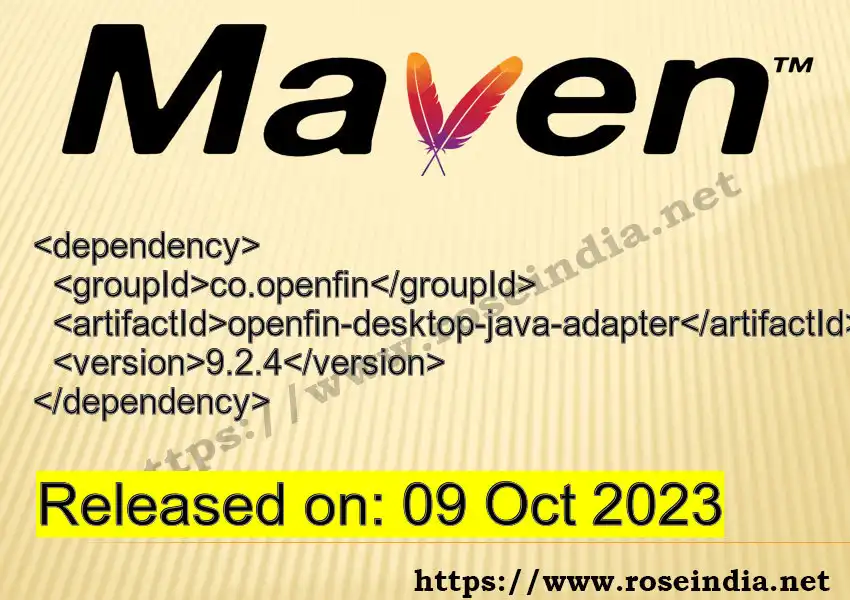 Maven dependency for GROUP_ID - ARTIFACT_ID version VERSION_ID is released. Learn to use ARTIFACT_ID version VERSION_ID in Maven based Java projects