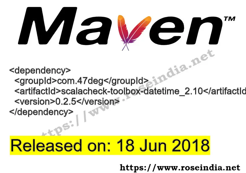 Maven Dependency release