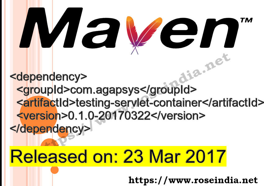Maven Dependency release