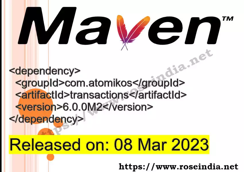 Maven dependency for GROUP_ID - ARTIFACT_ID version VERSION_ID is released. Learn to use ARTIFACT_ID version VERSION_ID in Maven based Java projects