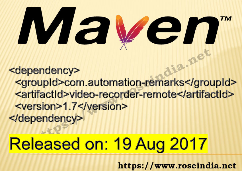 Maven Dependency release