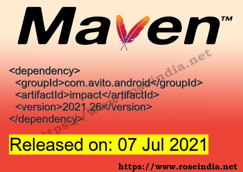 Maven Dependency release