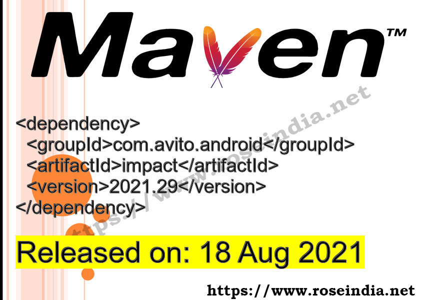 Maven Dependency release