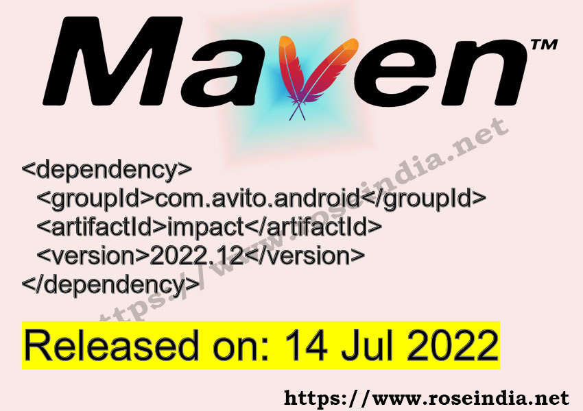 Maven Dependency release
