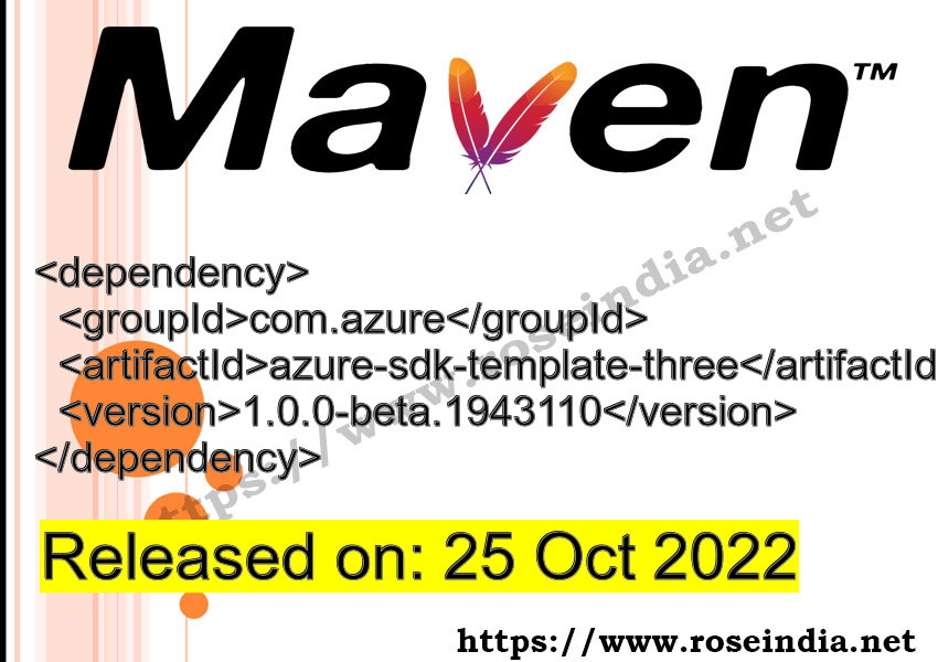 Maven Dependency release