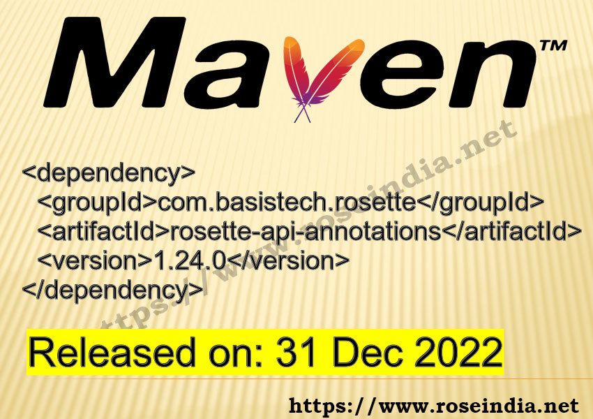 Maven Dependency release