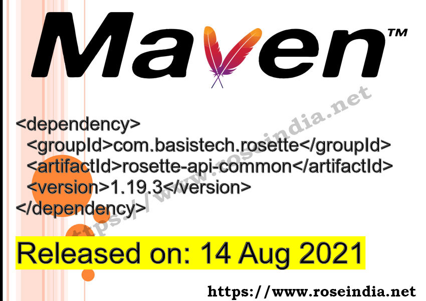 Maven Dependency release