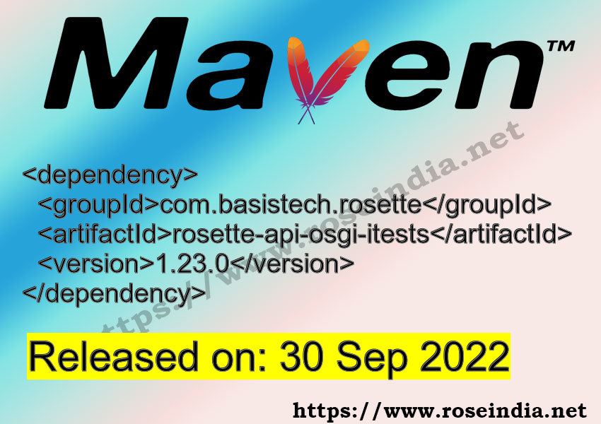 Maven Dependency release