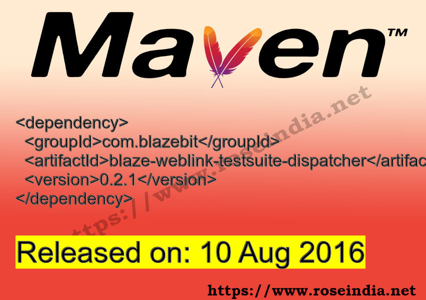 Maven Dependency release