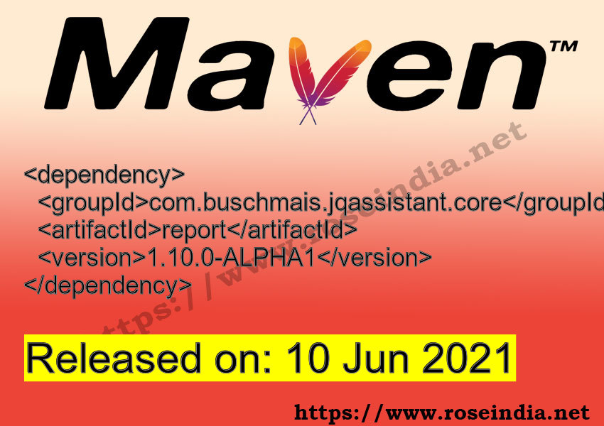 Maven Dependency release
