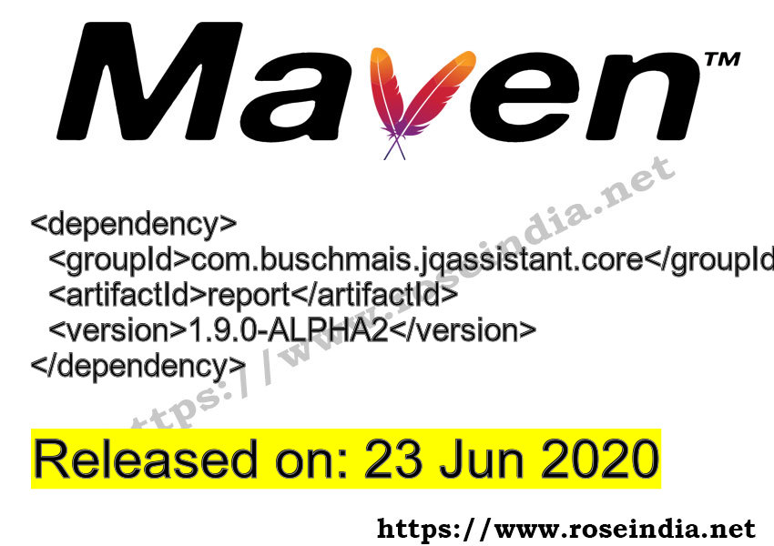 Maven Dependency release