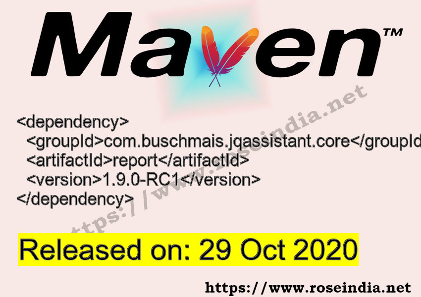 Maven Dependency release