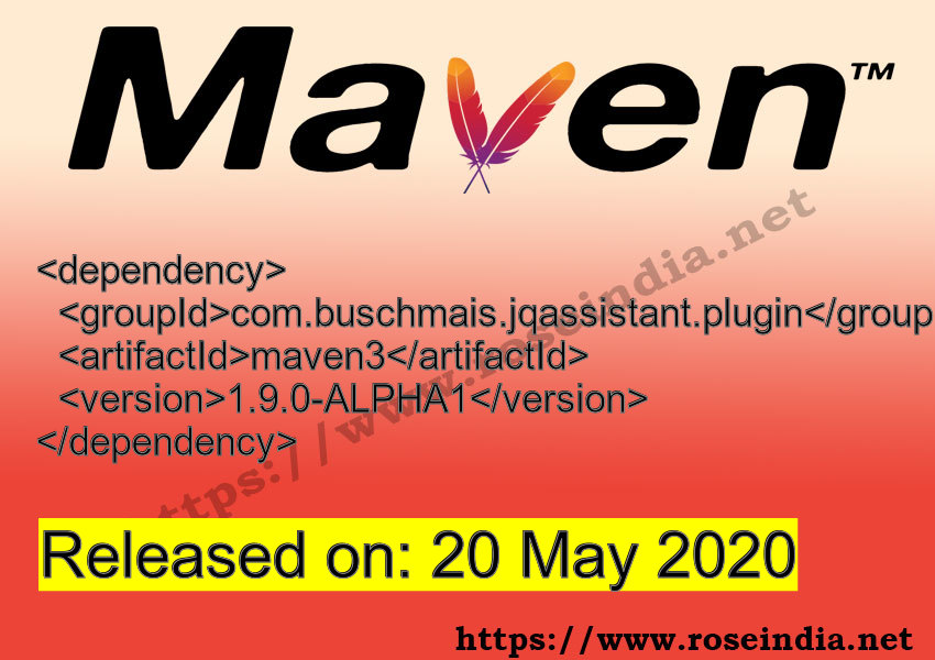 Maven Dependency release