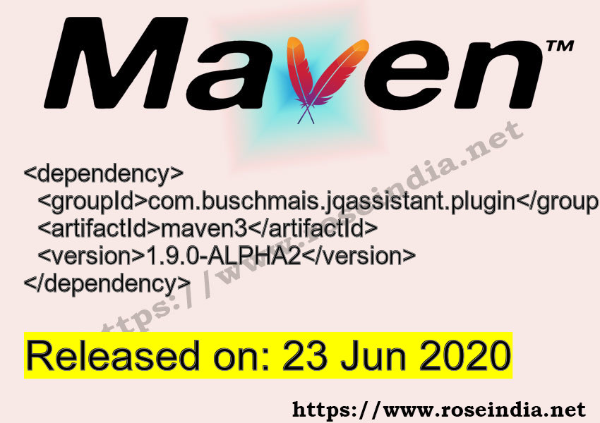 Maven Dependency release