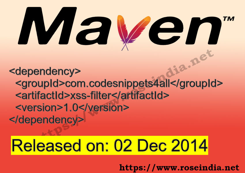 Maven Dependency release
