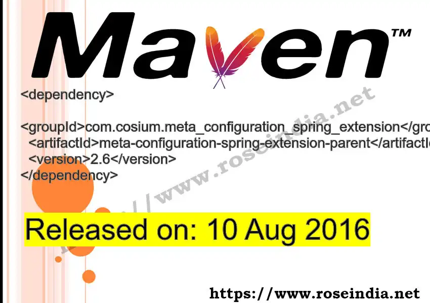 Maven dependency for  GROUP_ID - ARTIFACT_ID version VERSION_ID is released. Learn to use  ARTIFACT_ID version VERSION_ID in Maven based Java projects