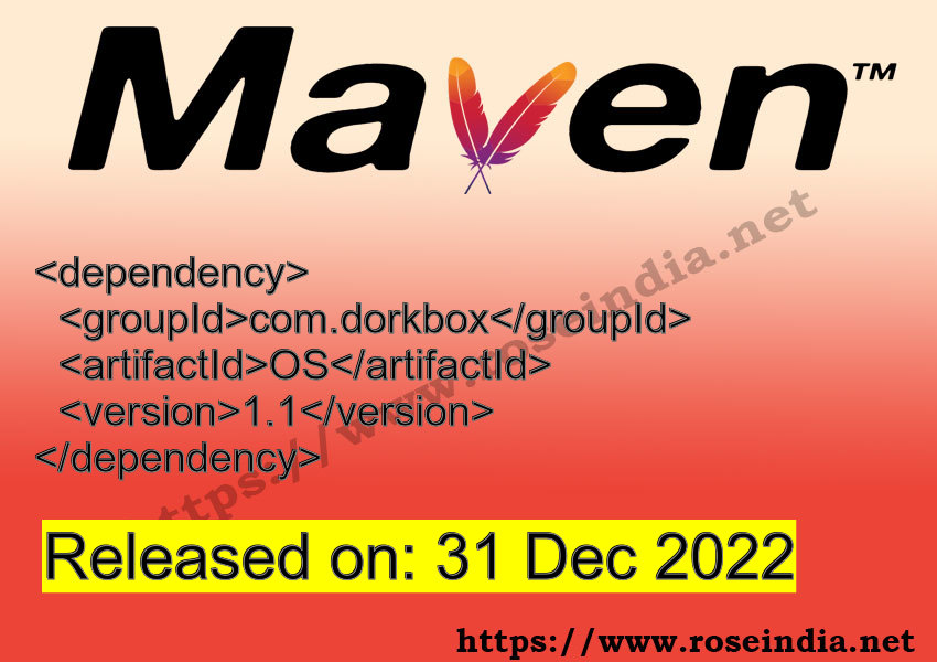 Maven Dependency release