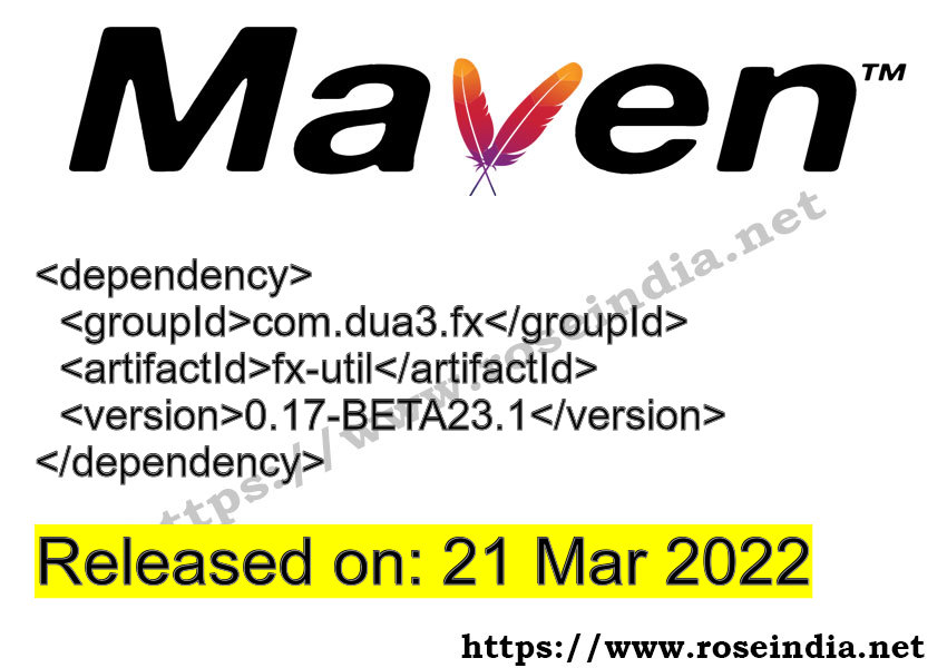 Maven Dependency release
