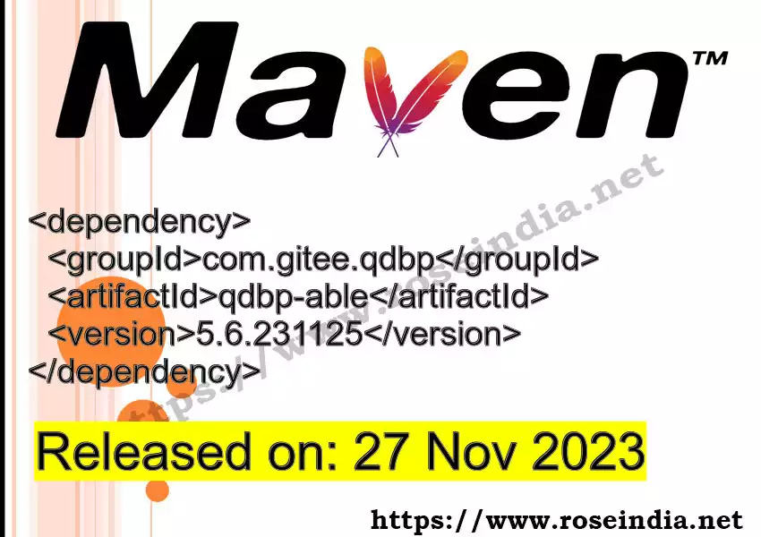 Maven dependency for  GROUP_ID - ARTIFACT_ID version VERSION_ID is released. Learn to use  ARTIFACT_ID version VERSION_ID in Maven based Java projects