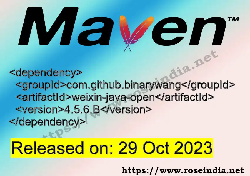 Maven dependency for GROUP_ID - ARTIFACT_ID version VERSION_ID is released. Learn to use ARTIFACT_ID version VERSION_ID in Maven based Java projects