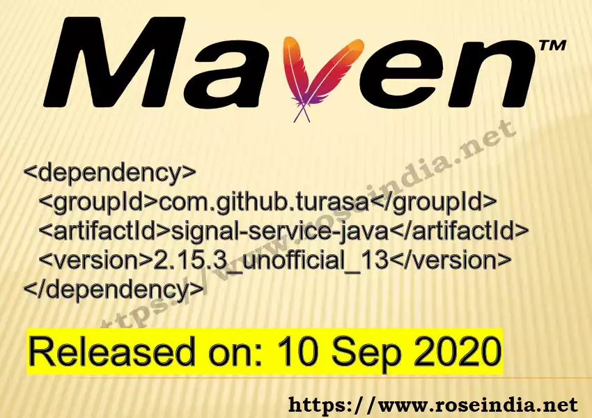 Maven dependency for  GROUP_ID - ARTIFACT_ID version VERSION_ID is released. Learn to use  ARTIFACT_ID version VERSION_ID in Maven based Java projects