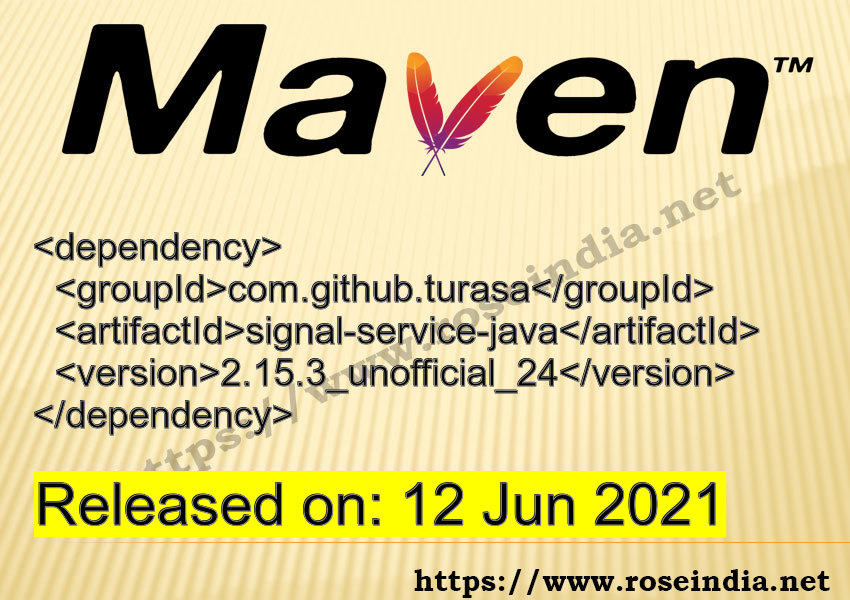 Maven Dependency release