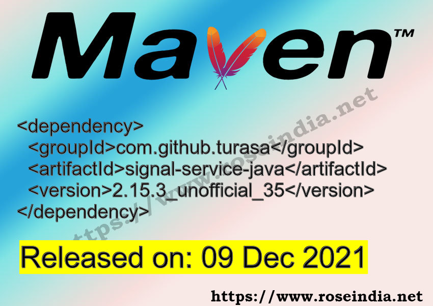 Maven Dependency release