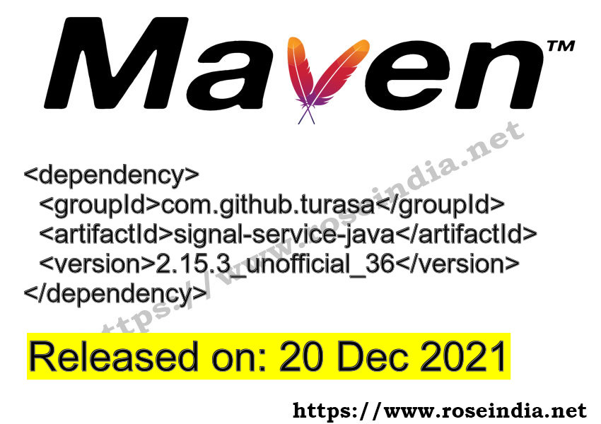 Maven Dependency release