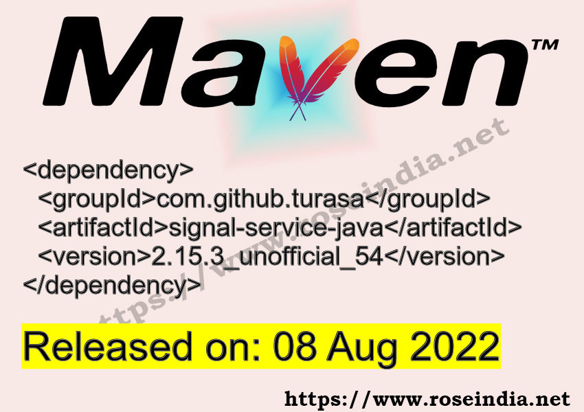 Maven Dependency release