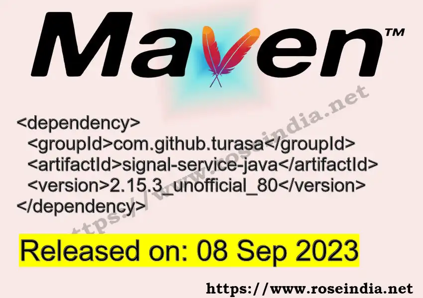 Maven dependency for GROUP_ID - ARTIFACT_ID version VERSION_ID is released. Learn to use ARTIFACT_ID version VERSION_ID in Maven based Java projects